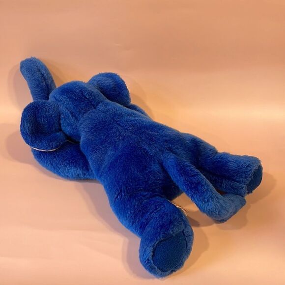 Peanut the Royal Blue Elephant 1998 Good Used Condition W Tush Tag Beanie Buddy - Picture 3 of 9